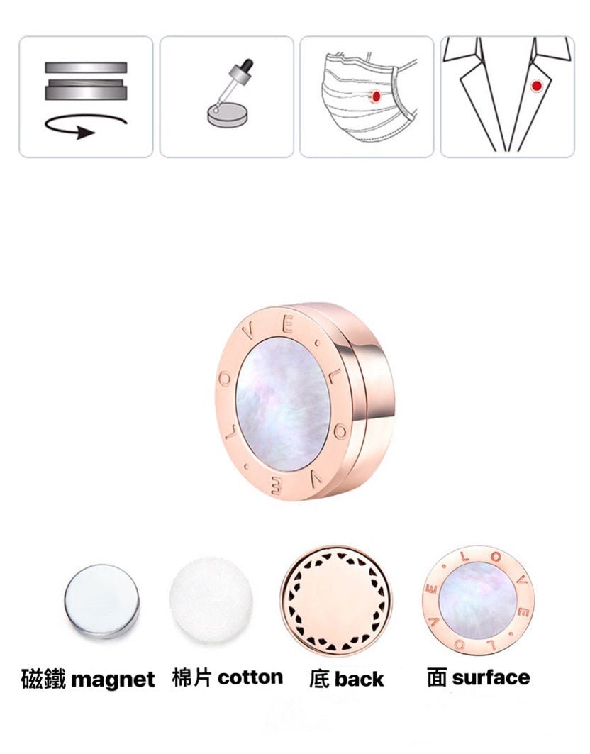 Aroma Mask Magnet Diffuser - Elegant Beauty - Accessories