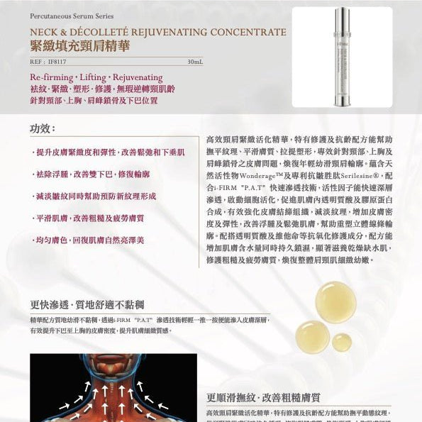 i - FIRM Neck & Décolleté Rejuvenating Concentrate - Elegant Beauty - i - FIRM