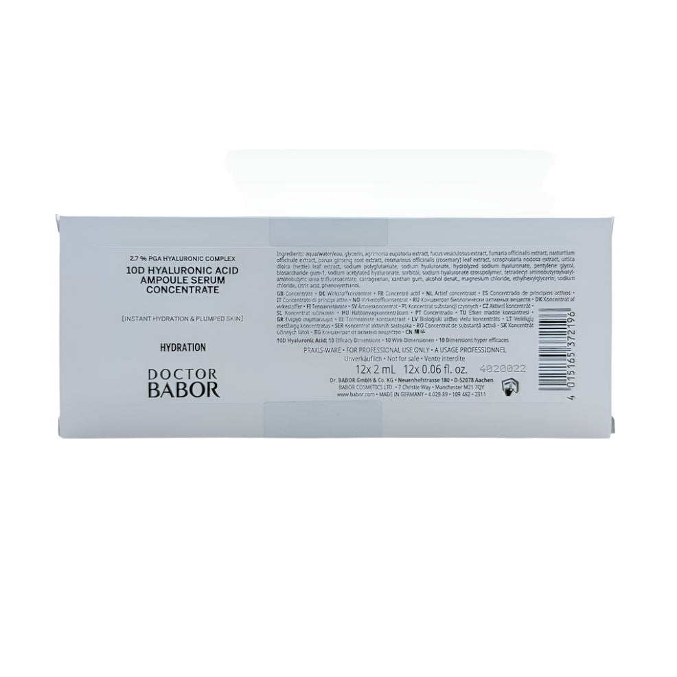 (Member Exclusive) BABOR DOCTOR BABOR 10D Hyaluronic Acid Ampoule Serum Concentrate - Elegant Beauty - Babor