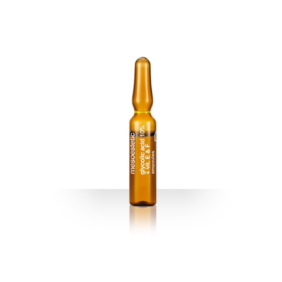 mesoestetic glycolic + E + F ampoules (2mL x 10) - Elegant Beauty - Mesoestetic