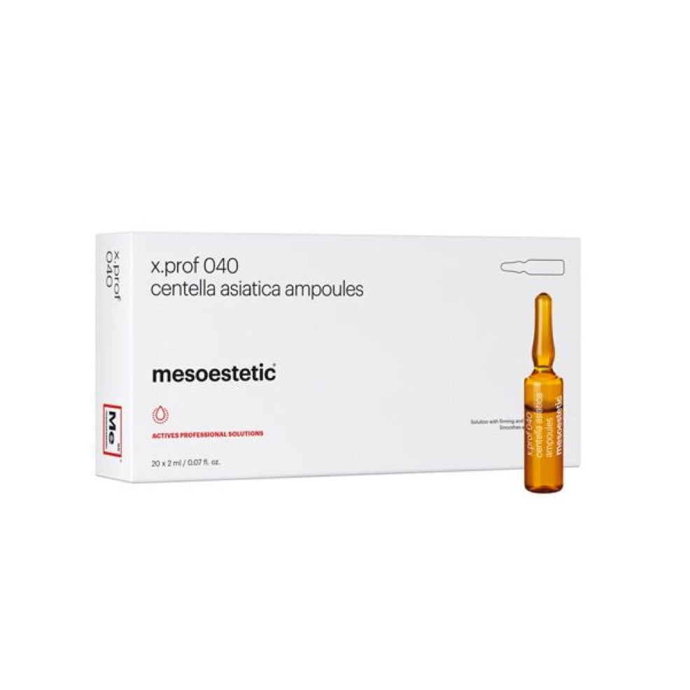 mesoestetic x.prof 040 centella asiatica ampoules (2mL x 20) - Elegant Beauty - Mesoestetic
