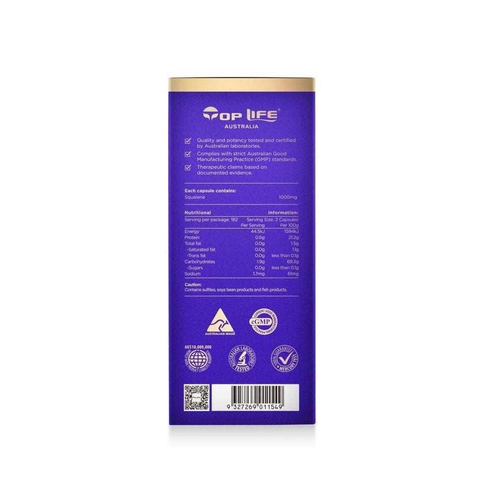 Top Life Squalene 1000Max 99.9% Pure - Elegant Beauty - Top Life