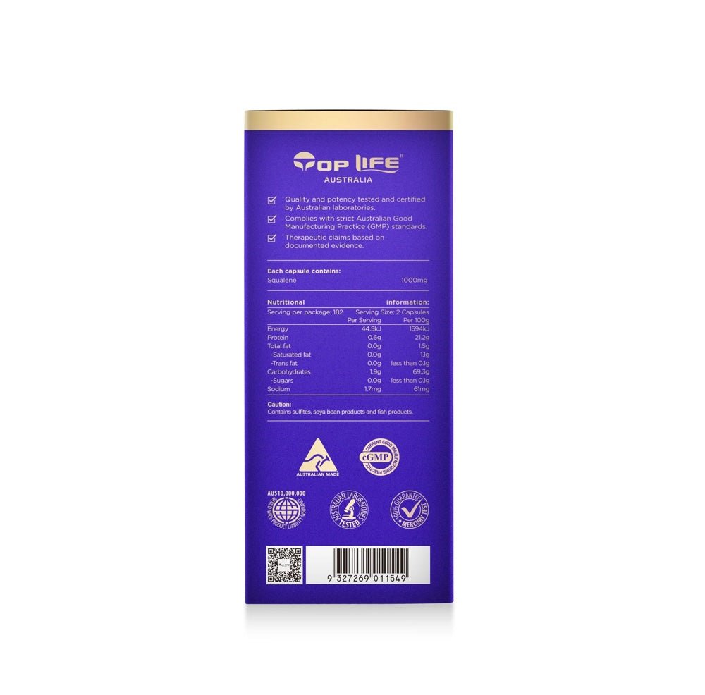 Top Life Squalene 1000Max 99.9% Pure - Elegant Beauty - Top Life