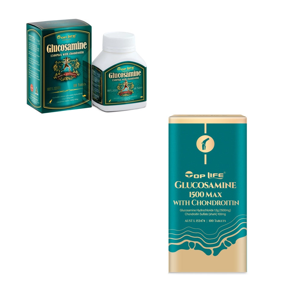 Top Life Glucosamine 1500Max with Chondroitin 100caps | Elegant Beauty