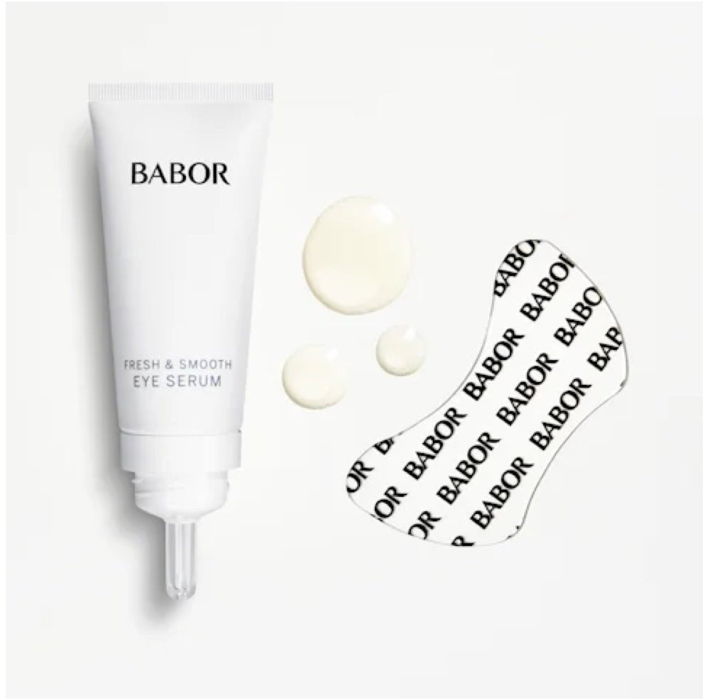 BABOR SKINOVAGE Moisturizing Instant Fresh & Smooth Eye Serum + Patches (15mL + 1pair) - Elegant Beauty - Babor