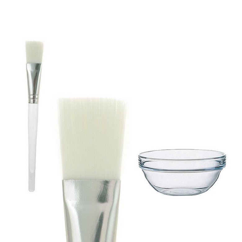 Brush & Glass Container - Elegant Beauty - Accessories