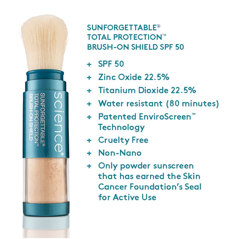 Colorescience Sunforgettable Total Protection Brush - On Shield SPF 50 (Fair) - Elegant Beauty - Colorescience