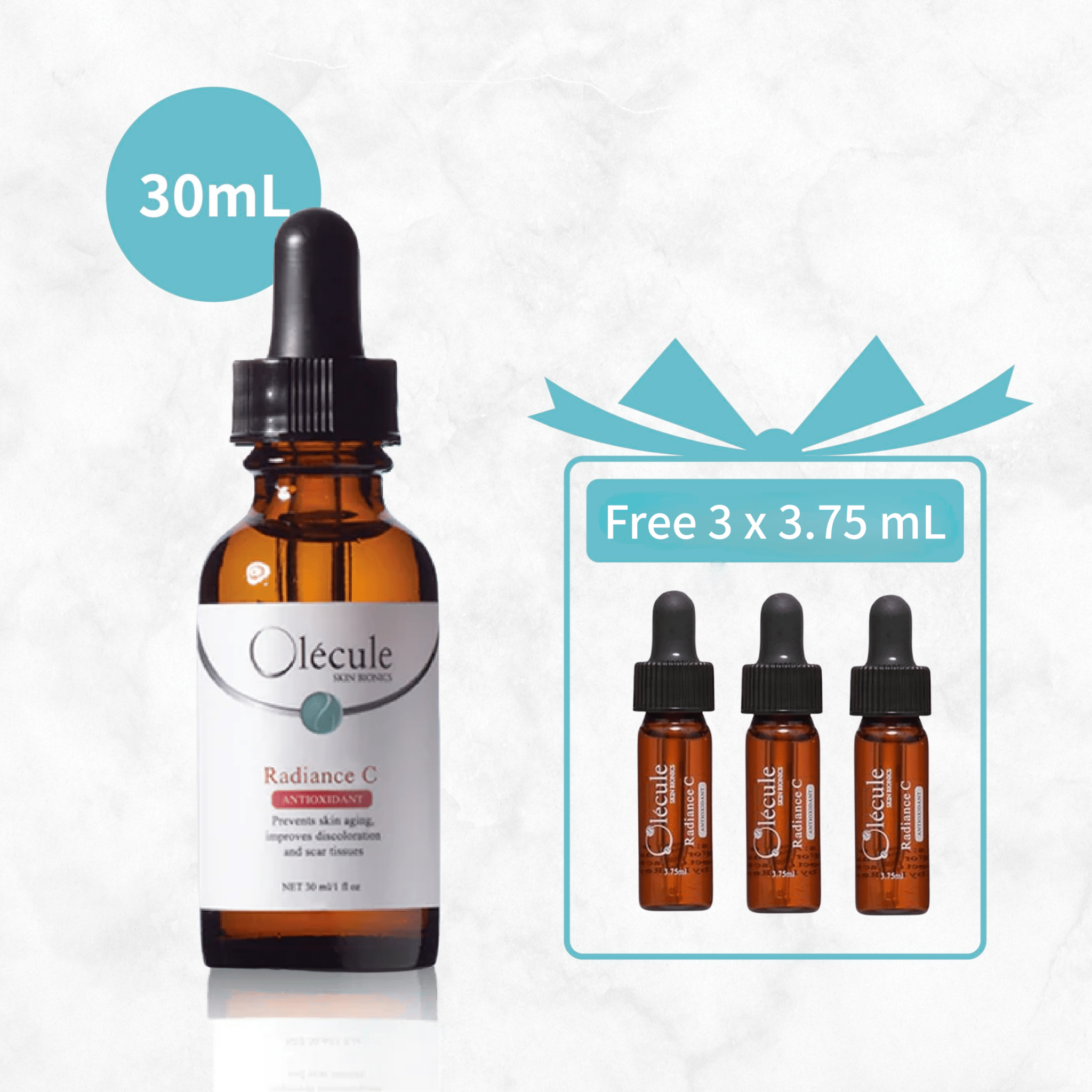 (Expired Date 06/2027) Olecule Radiance C 30mL free 11mL - Elegant Beauty-Olecule