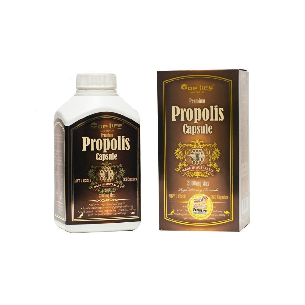 (Expired Date 12/2025) Top Life Propolis Capsule 2000Max - Elegant Beauty - Top Life