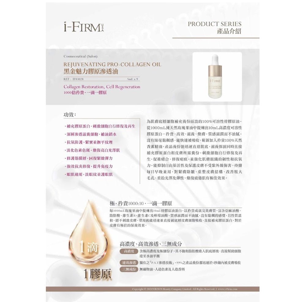 (Member Exclusive) i - FIRM Rejuvenating Pro - Collagen Oil 5mL - Elegant Beauty - Elegant Beauty