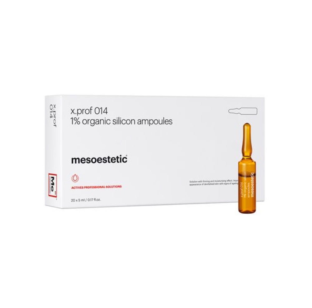 mesoestetic x.prof 014 1% organic silicon ampoules (5mL x 20) - Elegant Beauty - Mesoestetic