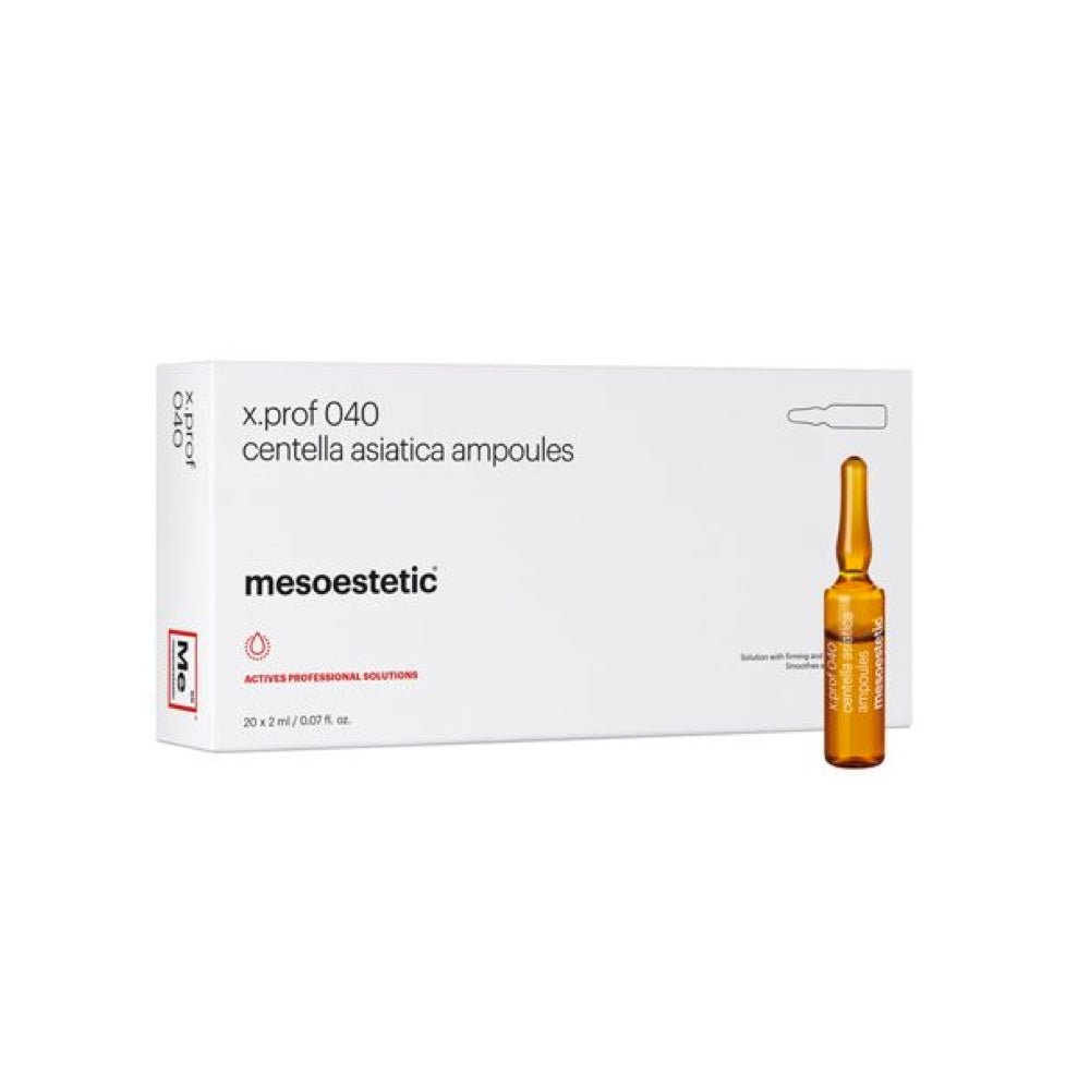 mesoestetic x.prof 040 centella asiatica ampoules (2mL x 20) - Elegant Beauty - Mesoestetic