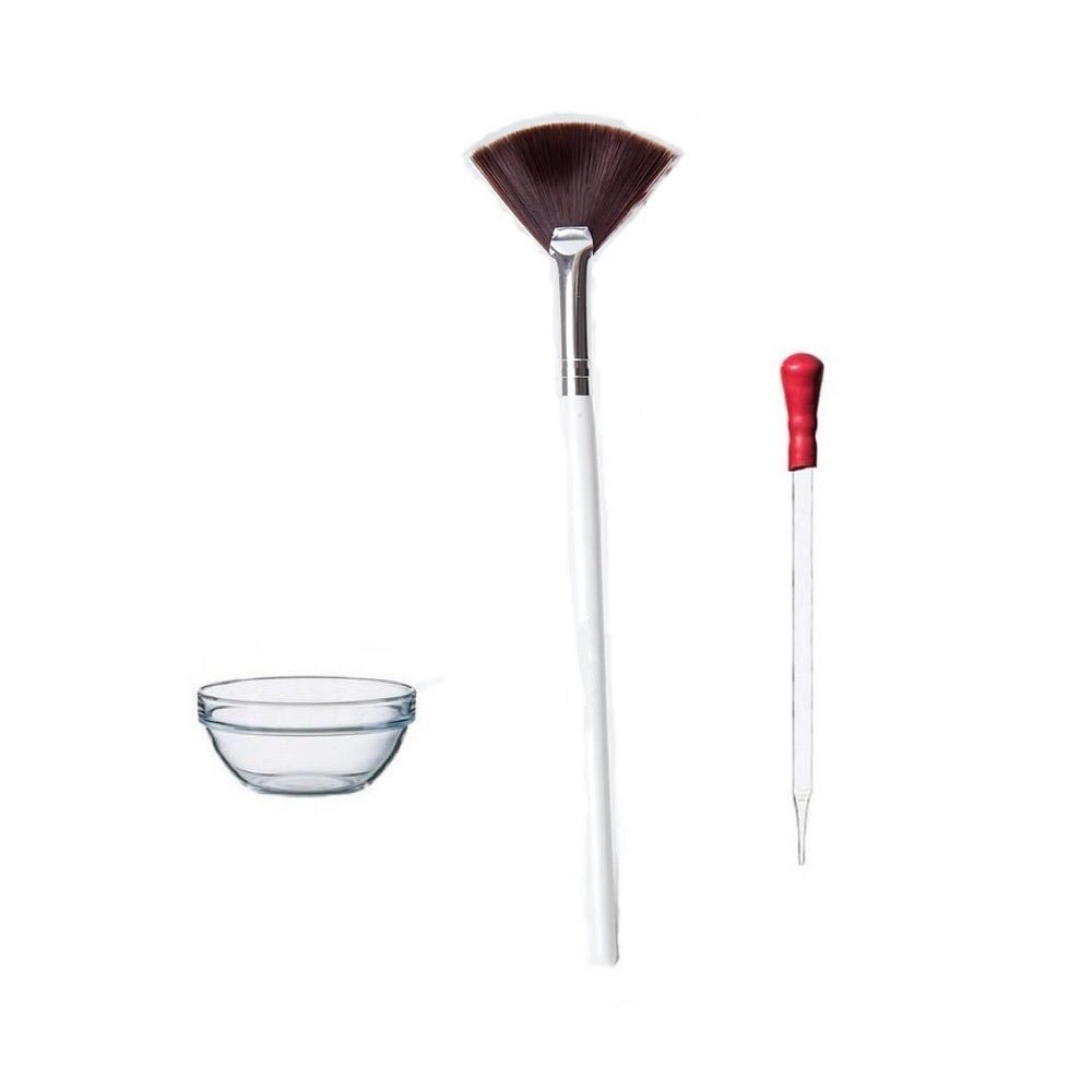 Peel Brush Dropper & Glass Container for body - Elegant Beauty - Accessories