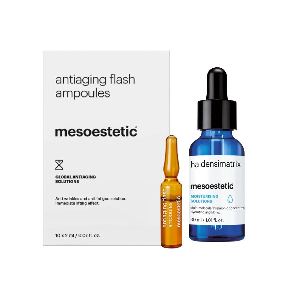 mesoestetic antiaging flash ampoules with ha densimatrix (30mL + 2mLx10) - Elegant Beauty-Mesoestetic