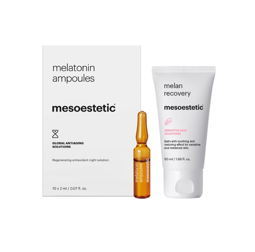mesoestetic melatonin ampoules & melan recovery (50mL + 2mLx10) - Elegant Beauty-Mesoestetic
